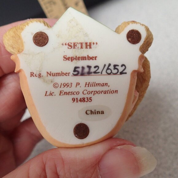 Cherished Teddies Seth September Bear - Picture 2 of 4